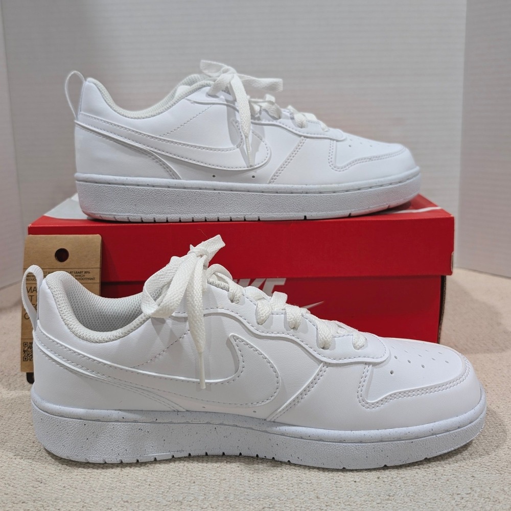 Nike Court Borough Low Recraft GS White Sneakers DV5456-106 Mens 6.5Y Womens 8 - Picture 5 of 13